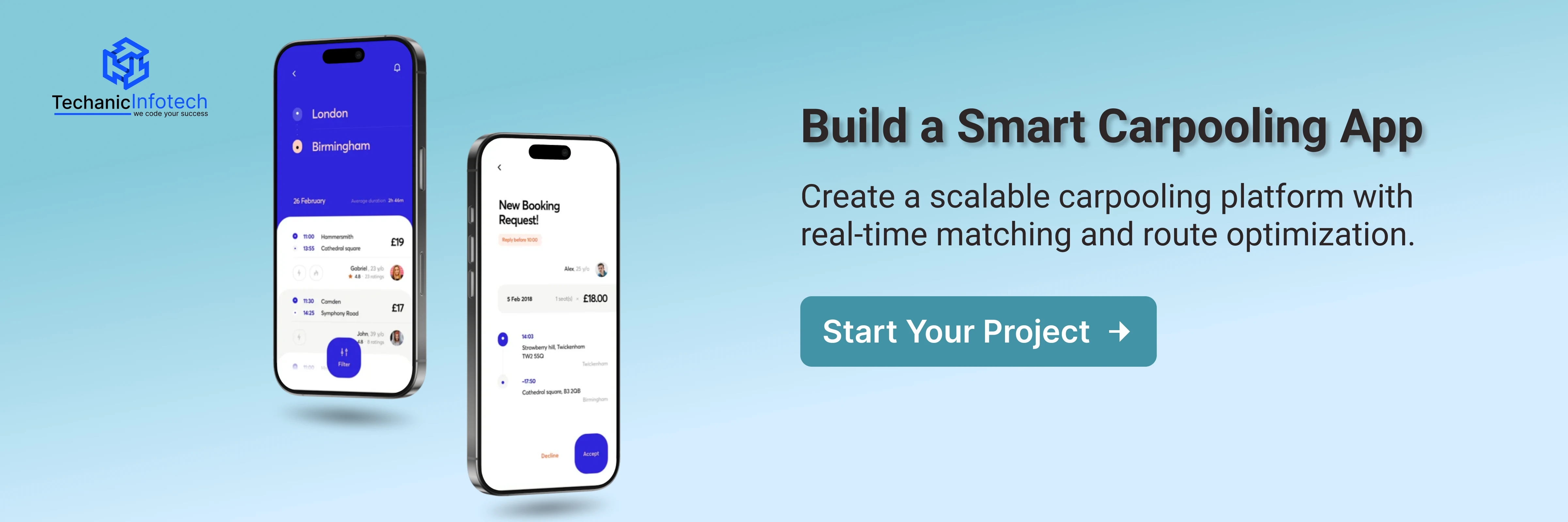 Build a Carpooling App CTA