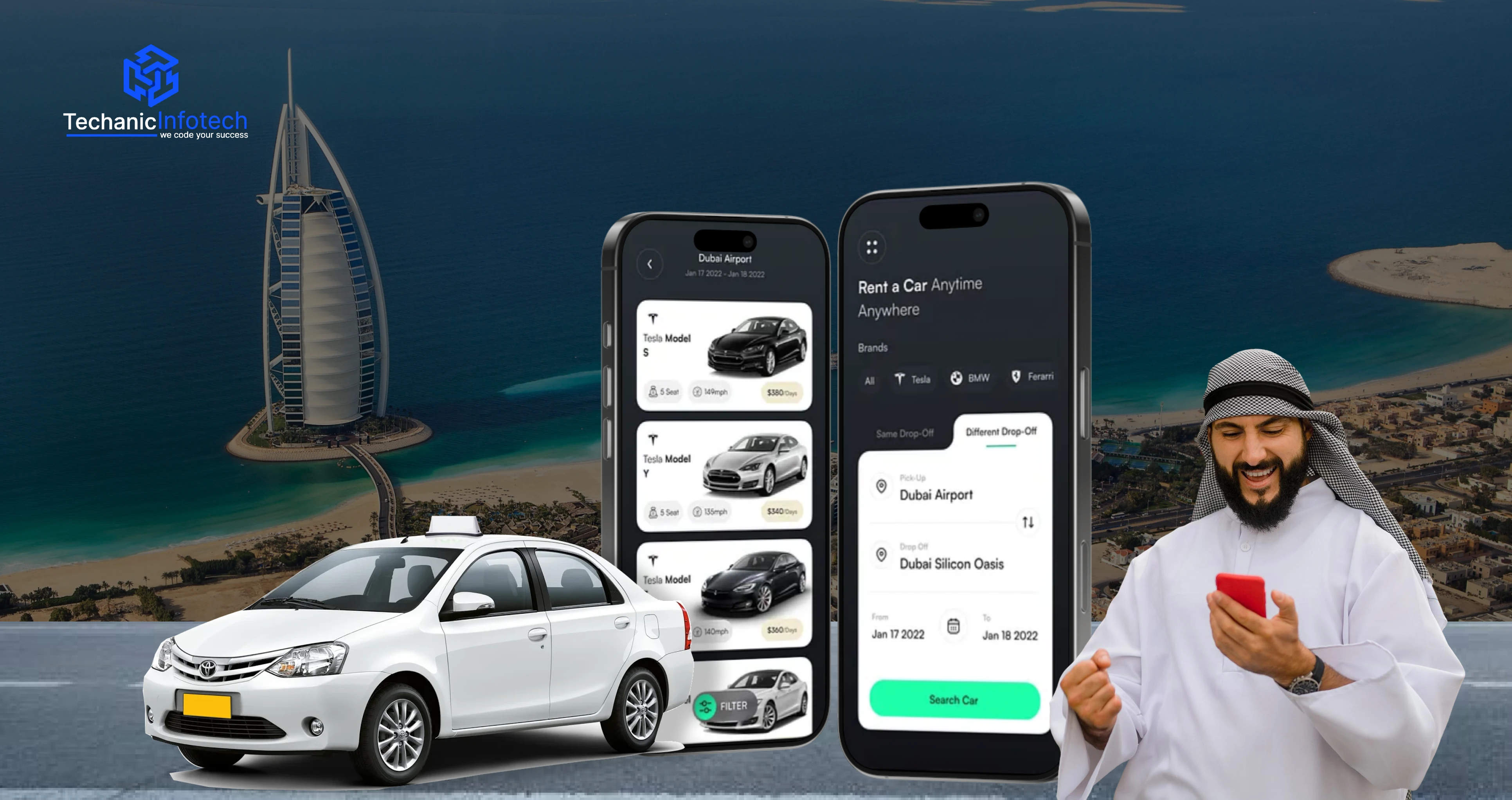 Top Car Rental App Development Companies in Dubai | Top Firms