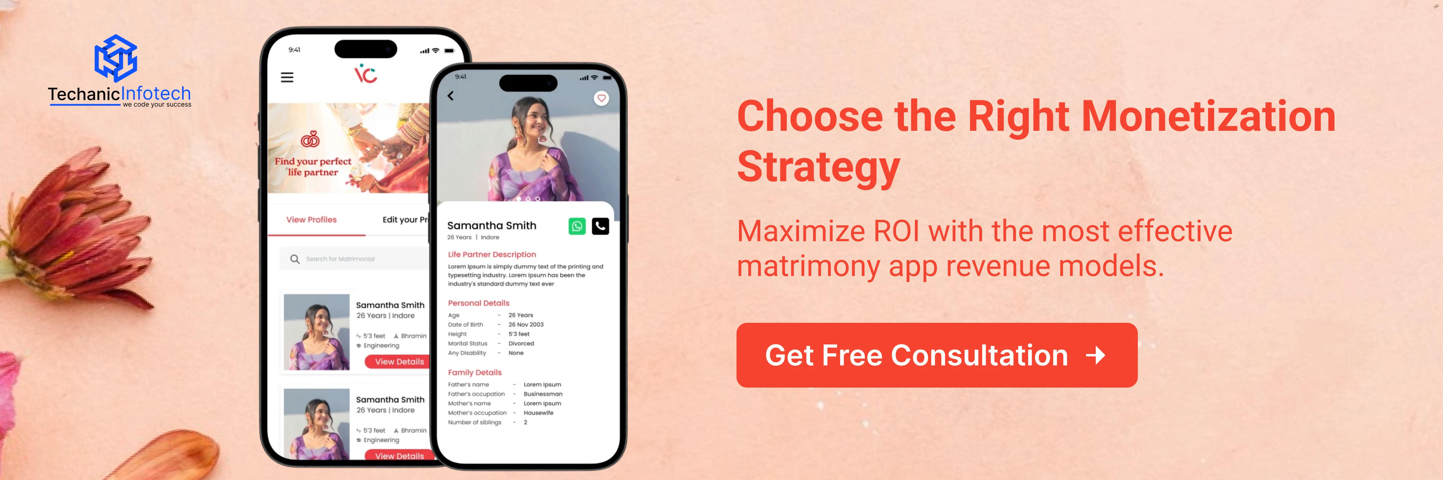 Matrimony App Development Services CTA