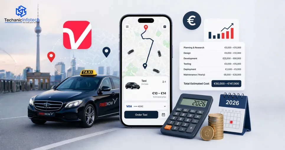 Cost to Build a Taxi App Like FreeNow in 2026: Complete Pricing Guide