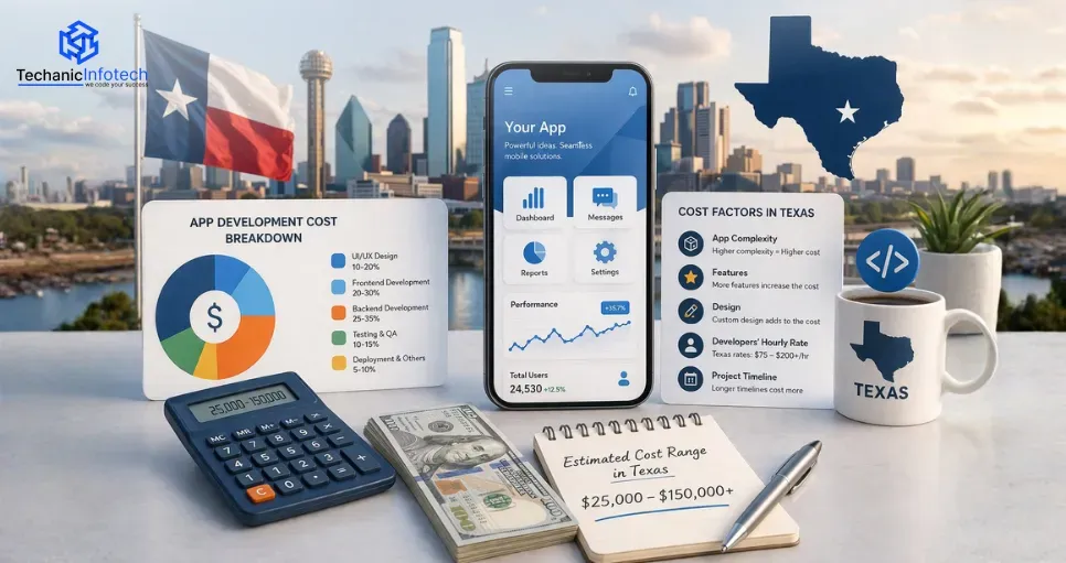 Mobile App Development Cost in Texas for 2026