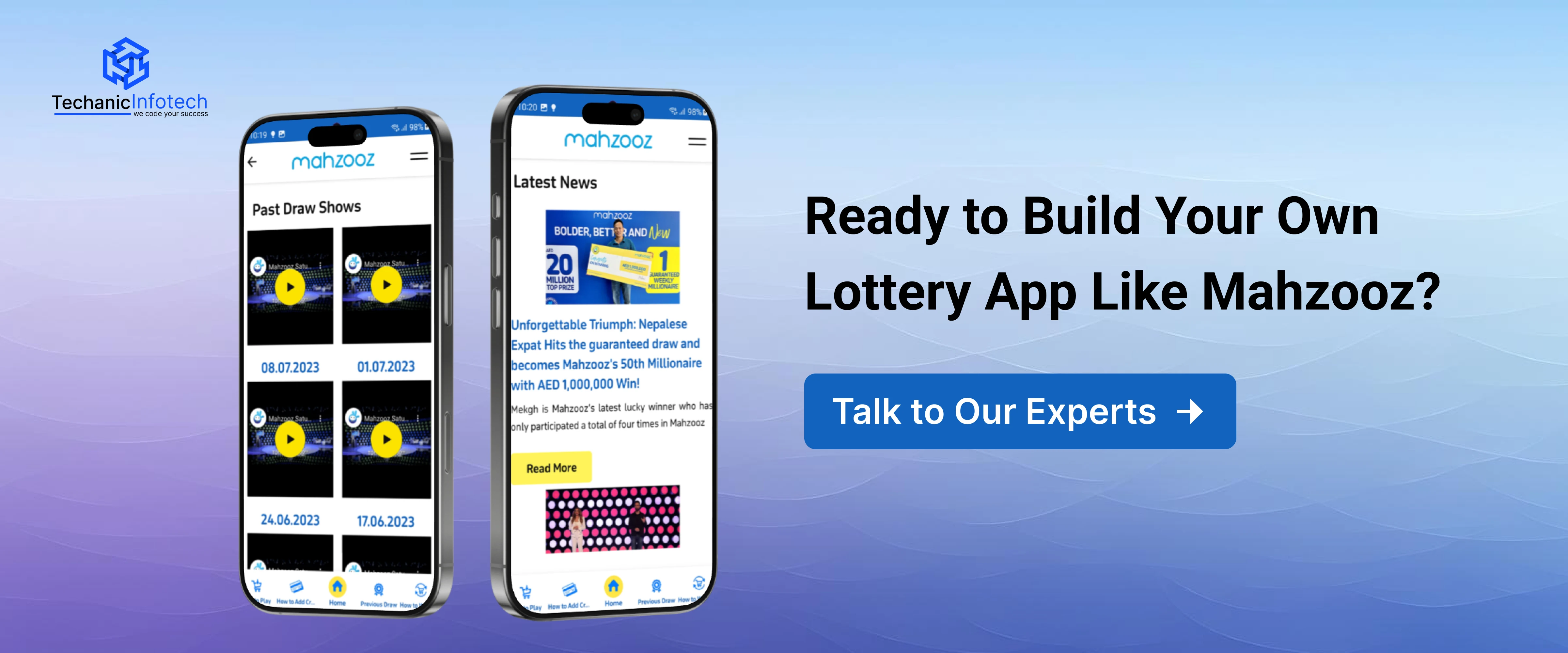 Mahzooz Clone App Development Services CTA