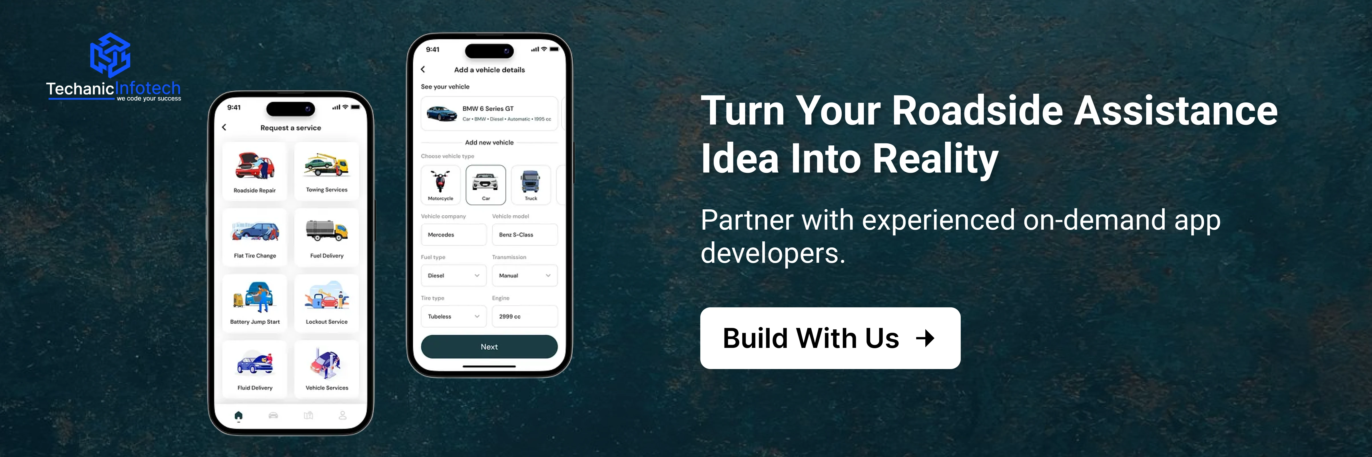 Roadside Assistance App Develoipment CTA